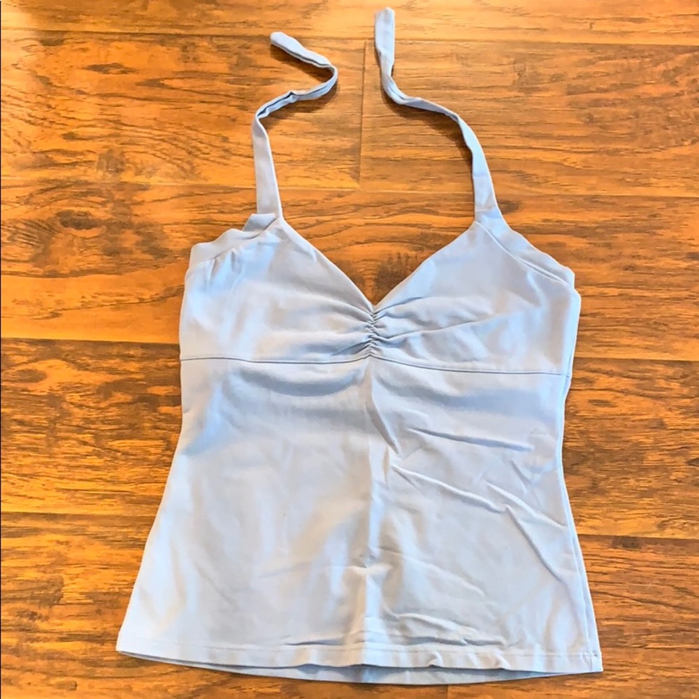 Prana halter top with built in shelf bra